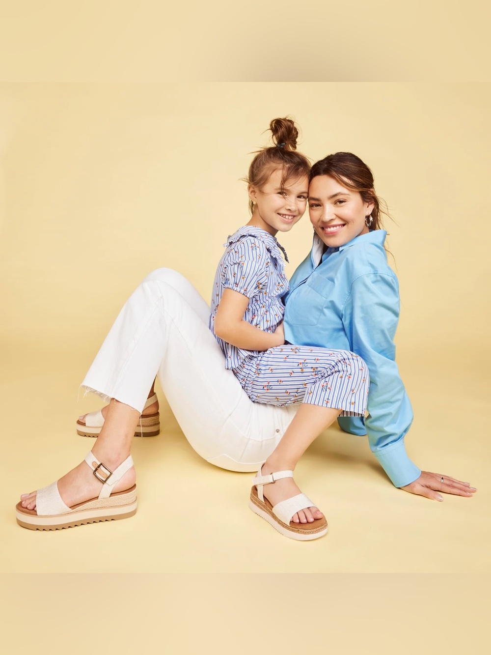 TOMS Diana Sandal Dark Sky Textured Denim - Picture 4 of 8